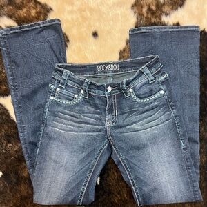 Rock & Roll Women's Boot Cut Jeans - Dark Blue